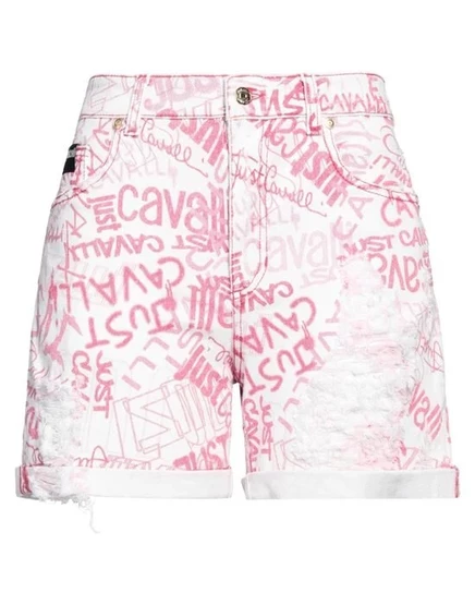 JUST CAVALLI Джинсовые шорты белый