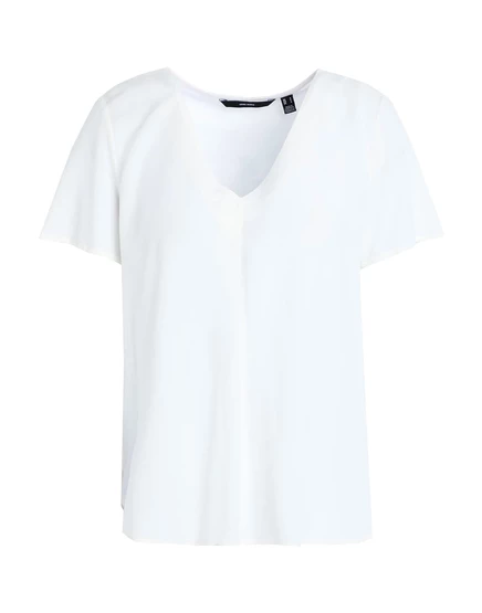 Женский топ Vero Moda с короткими рукавами, белый