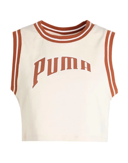 Женский укороченный топ Puma Papermag, кремовый