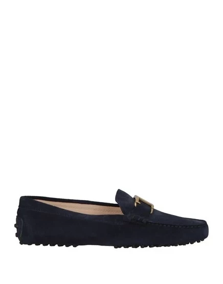 Женские мокасины tod's драйверы замша, тёмно-синие