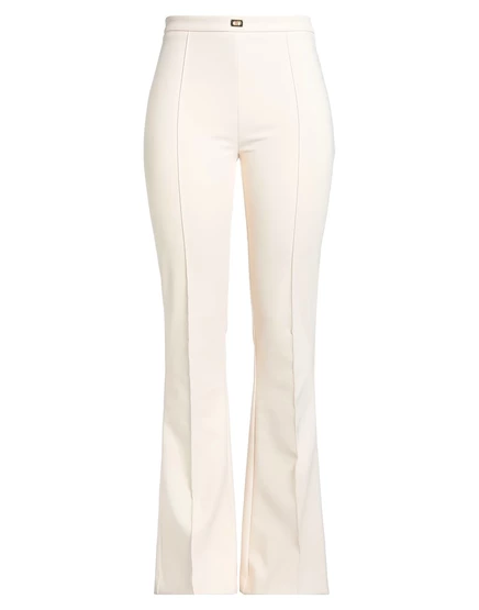 Женские брюки Elisabetta Franchi Lorenz_SP клеш, бежевые