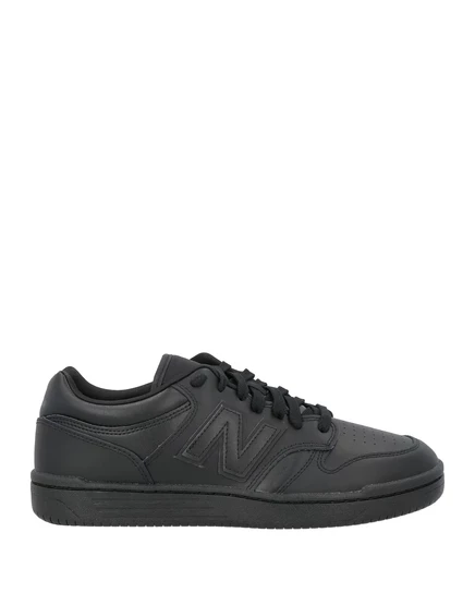 Мужские кеды new balance 480, кожа и экокожа, черные