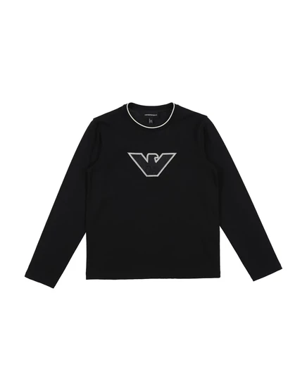 Мужская футболка emporio armani junior, иссиня-чёрная