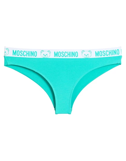 Женские трусы-брифы Moschino PAPERMAG, бирюзовые