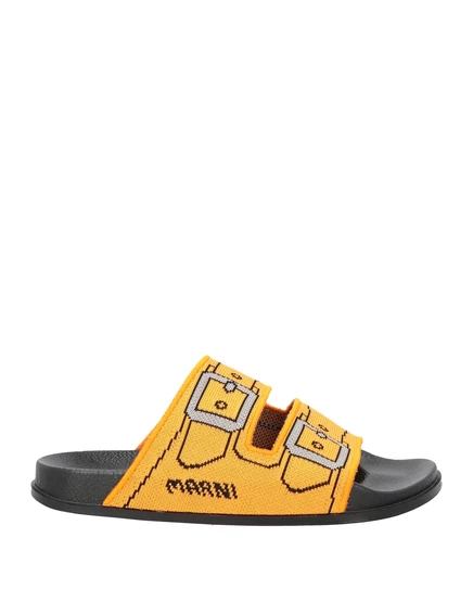 Женские сандалии Marni Papermag, мандариновые