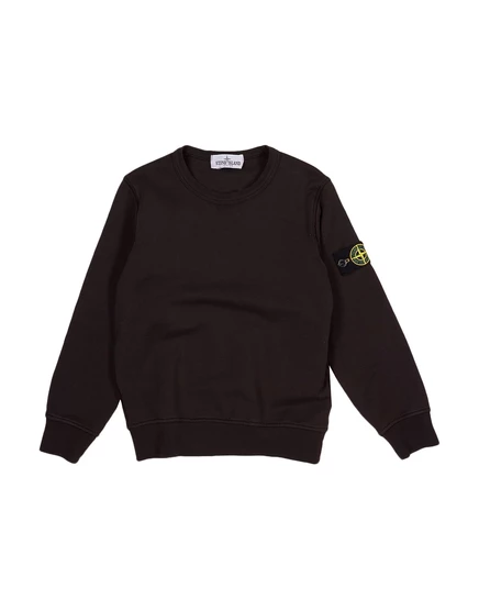 Детский свитшот Stone Island Junior, чёрный