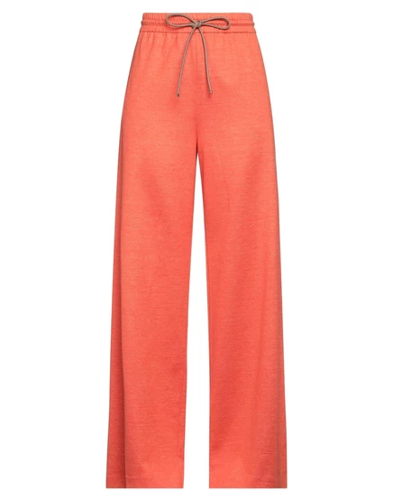 Женские брюки Max Mara широкие, оранжевые