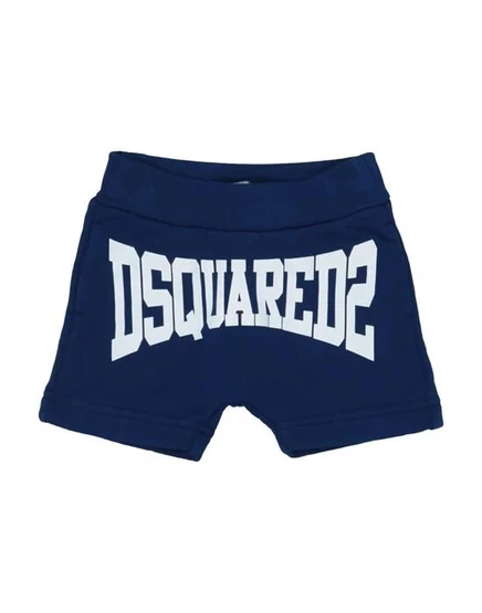 Шорты DSQUARED2 с флисом, иссиня-черные
