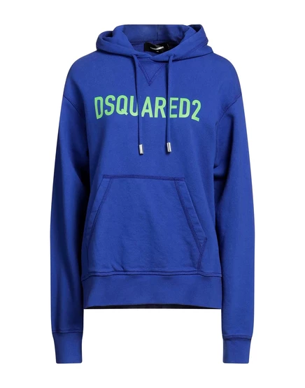 Женское худи DSquared2 с принтом, синее