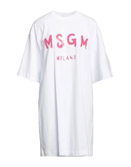 MSGM Короткое платье белый