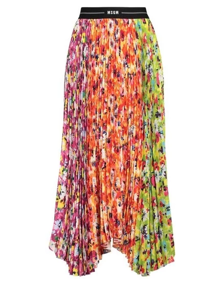 MSGM Длинная юбка зелёный
