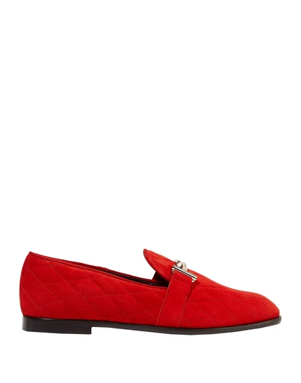 Женские лоферы Tod's PAPERMAG замшевые, красные