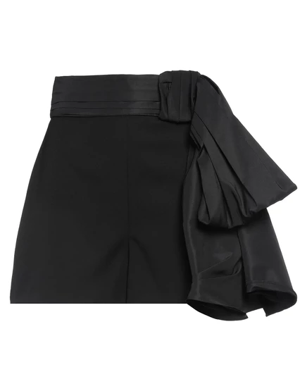 Женские шорты McQueen из шерсти, черные