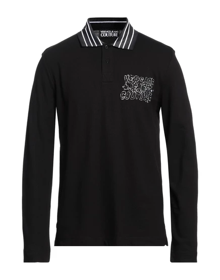 Мужское поло Versace Jeans Couture Lorenz_SP черное