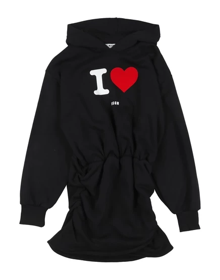 Женское платье MSGM promotion_junior с капюшоном, черное