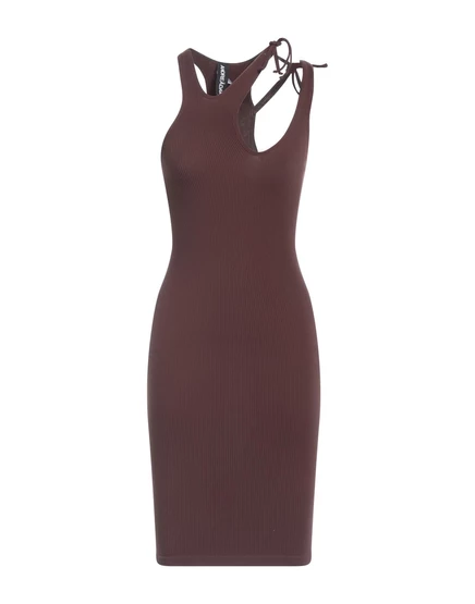 ANDREĀDAMO Короткое платье шоколадный