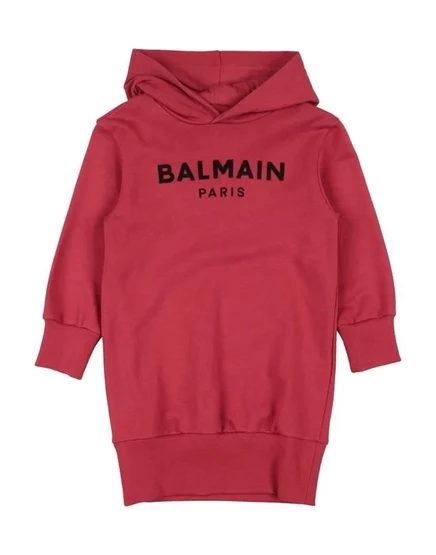 BALMAIN Детское платье кирпичный
