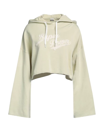 Женское худи Pinko C-Clique Papermag, зеленое