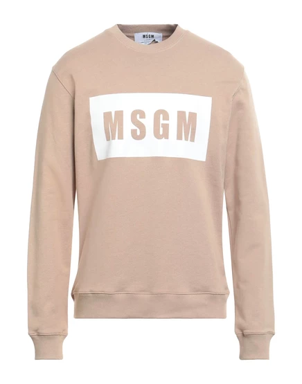 Мужская толстовка MSGM Papermag, бежeвая
