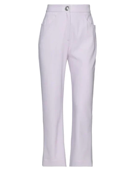 Женские брюки клёш Balmain, сиреневые