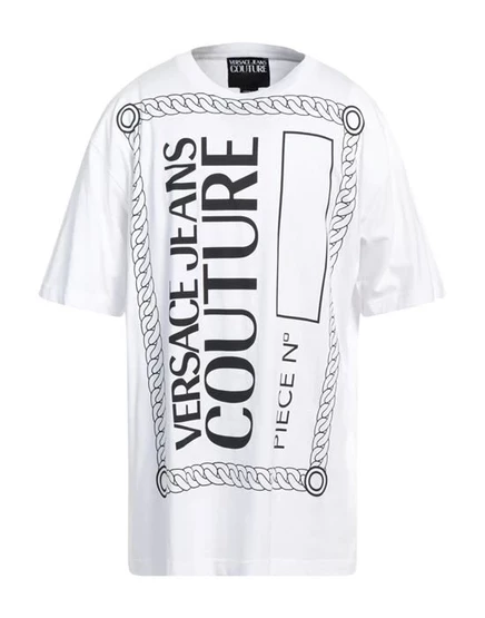 Футболка Versace Jeans Couture с логотипом, белая