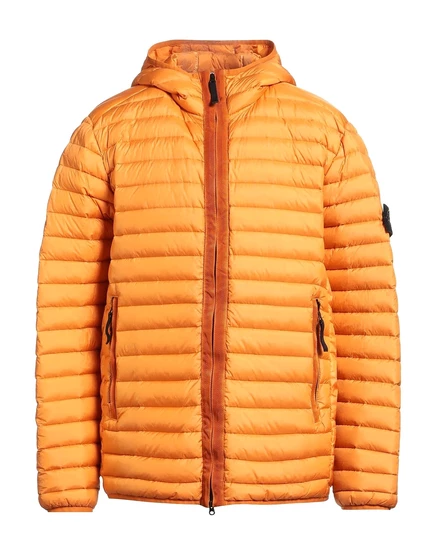 Мужской пуховик Stone Island Lorenz_SP, мандариновый