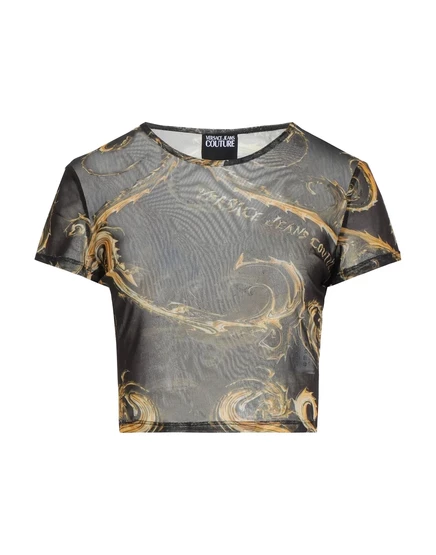 Женская футболка Versace Jeans Couture PAPERMAG, желтая
