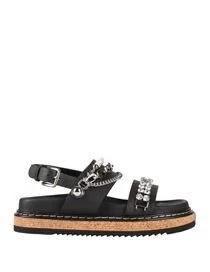 Мужские сандалии Dolce & Gabbana из кожи, черные