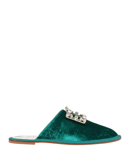 Женские мюли Roger Vivier Ibizen, изумрудные