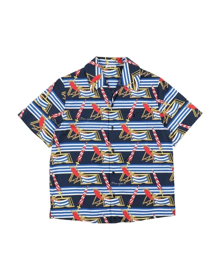 Мужская рубашка Dolce&Gabbana Junior, темно-синяя