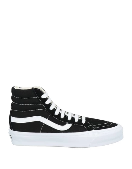 Мужские высокие кеды Vans из замши и текстиля, чёрные