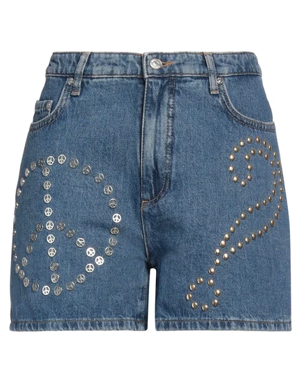 Женские джинсовые шорты Moschino Jeans Lorenz, синие