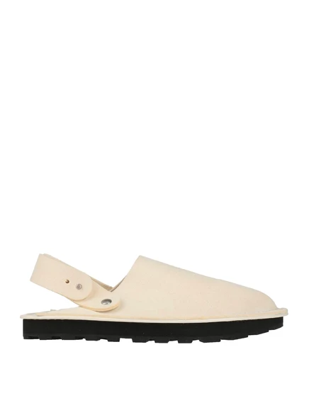Мужские мюли Jil Sander из замши, гипсово-белые
