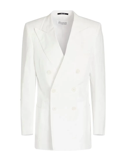 Женский пиджак Maison Margiela PAPERMAG, хлопок, белый