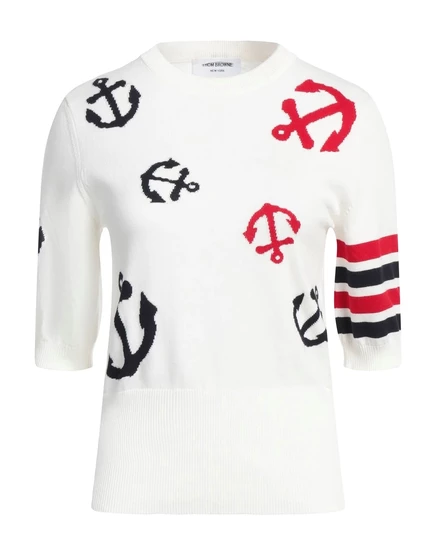 THOM BROWNE Sweaters гипсово-белый