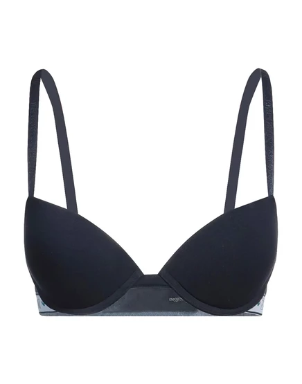 Женский бюстгальтер Emporio Armani push-up, иссиня-чёрный