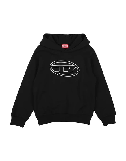 Мужская толстовка Diesel Junior флис, чёрная