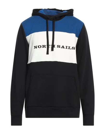 Мужская толстовка north sails с капюшоном, иссиня-чёрный