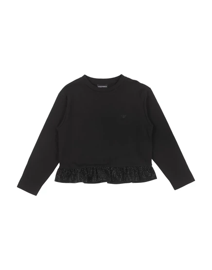 Женский свитшот Emporio Armani с кристаллами, черный