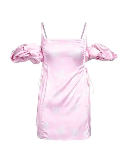 JACQUEMUS Короткое платье розовый
