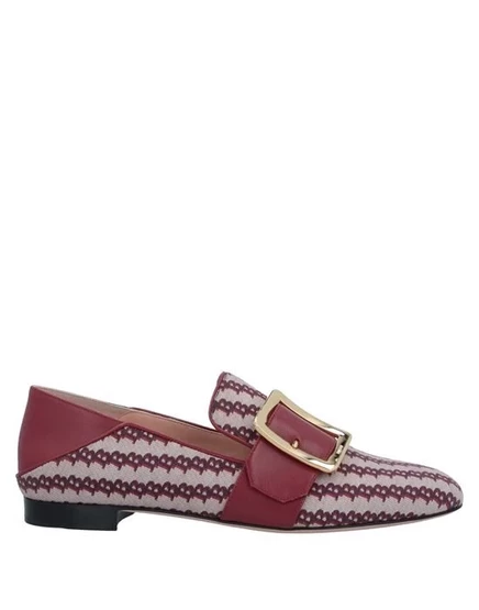 Женские мокасины Bally кожа и текстиль, светло-розовые