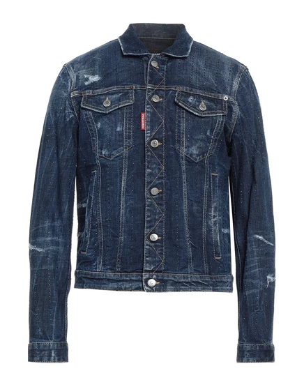 Мужская джинсовая куртка DSquared2, синяя