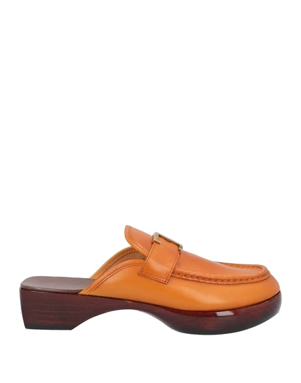 Женские сабо Tod's Hamish, кожаные, коричневые