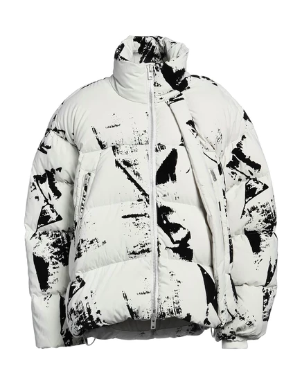 Женский короткий пуховик Y-3 PAPERMAG, белый