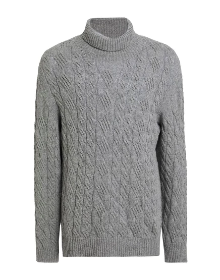 Мужская водолазка Tagliatore Turtlenecks из шерсти, серая