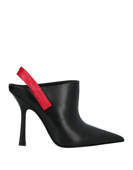 Женские мюли DSquared2 PAPERMAG из кожи, черные