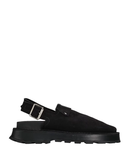 Мужские мюли Jil Sander PAPERMAG, замшевые, черные