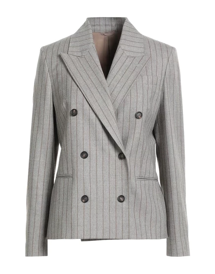 Женский пиджак Brunello Cucinelli WONDERWOMAN, серый