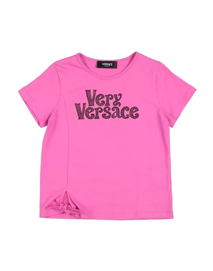 Женская футболка Versace Young Kids, маджента