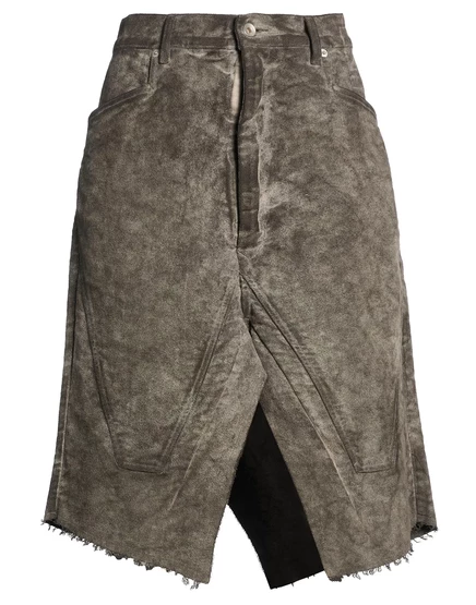 Женская миди-юбка Drkshdw Rick Owens, серая